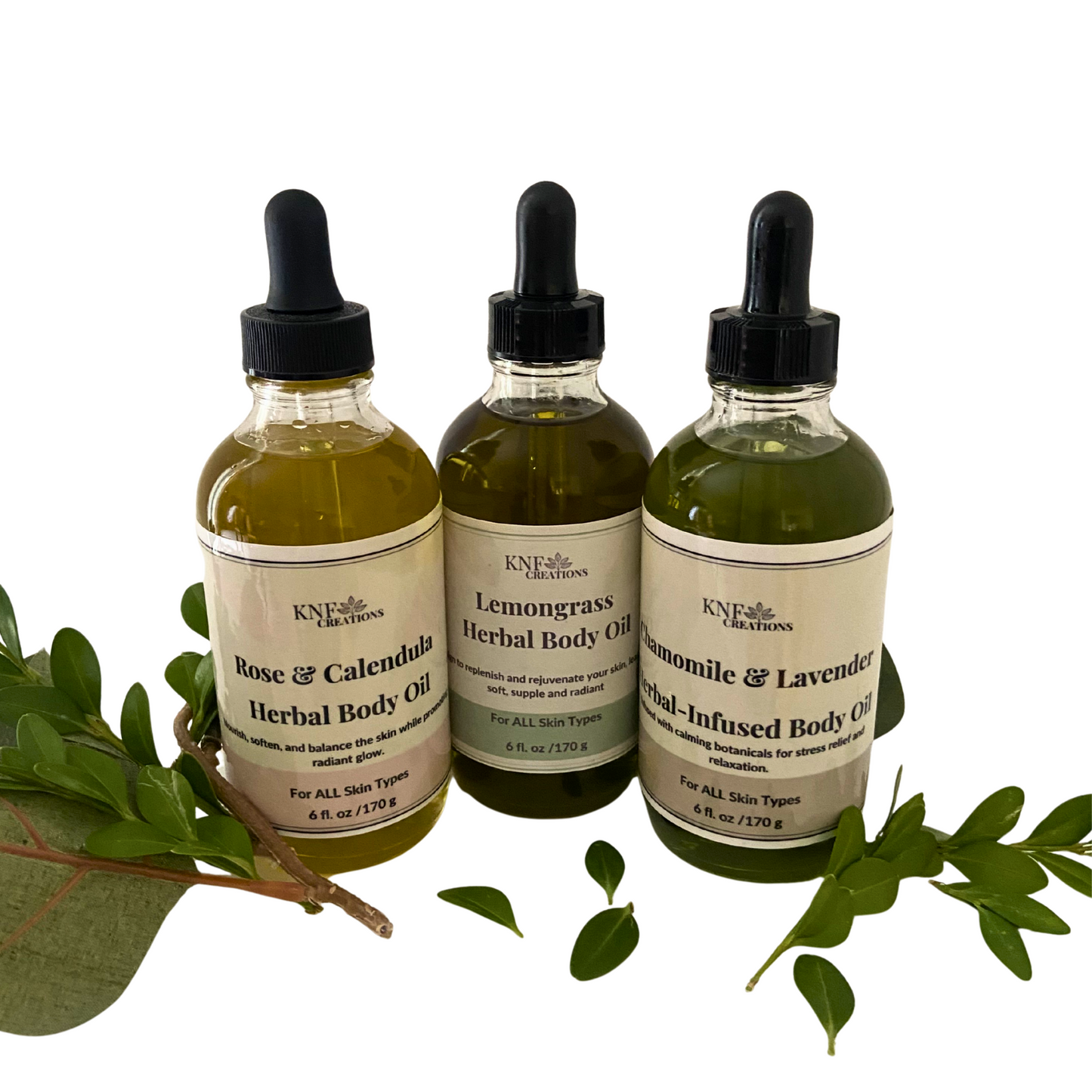Chamomile & Lavender Herbal-Infused Body Oil