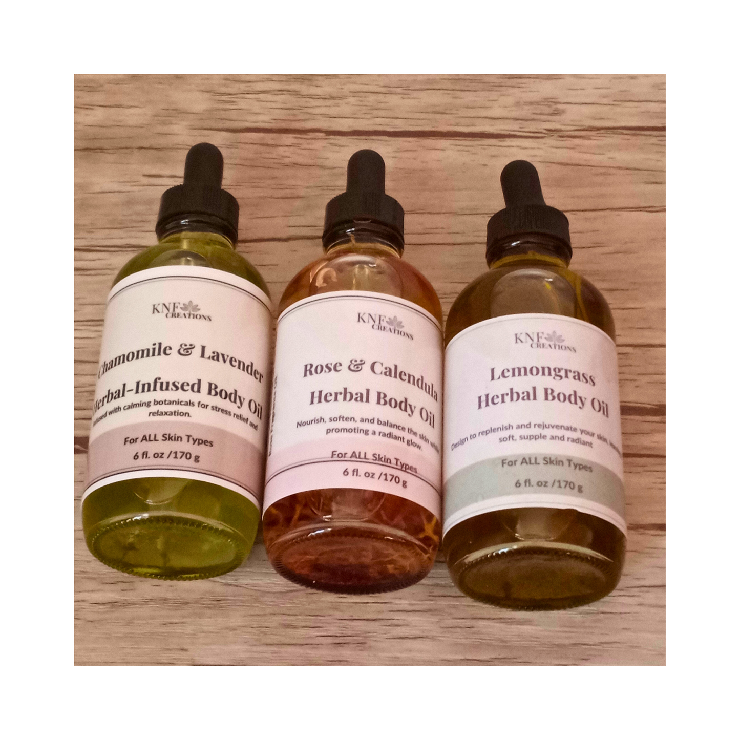 Rose & Calendula Herbal-Infused Body Oil