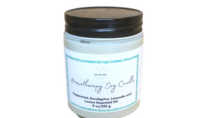 Aromatherapy 9 oz Candles With Peppermint & Lavender