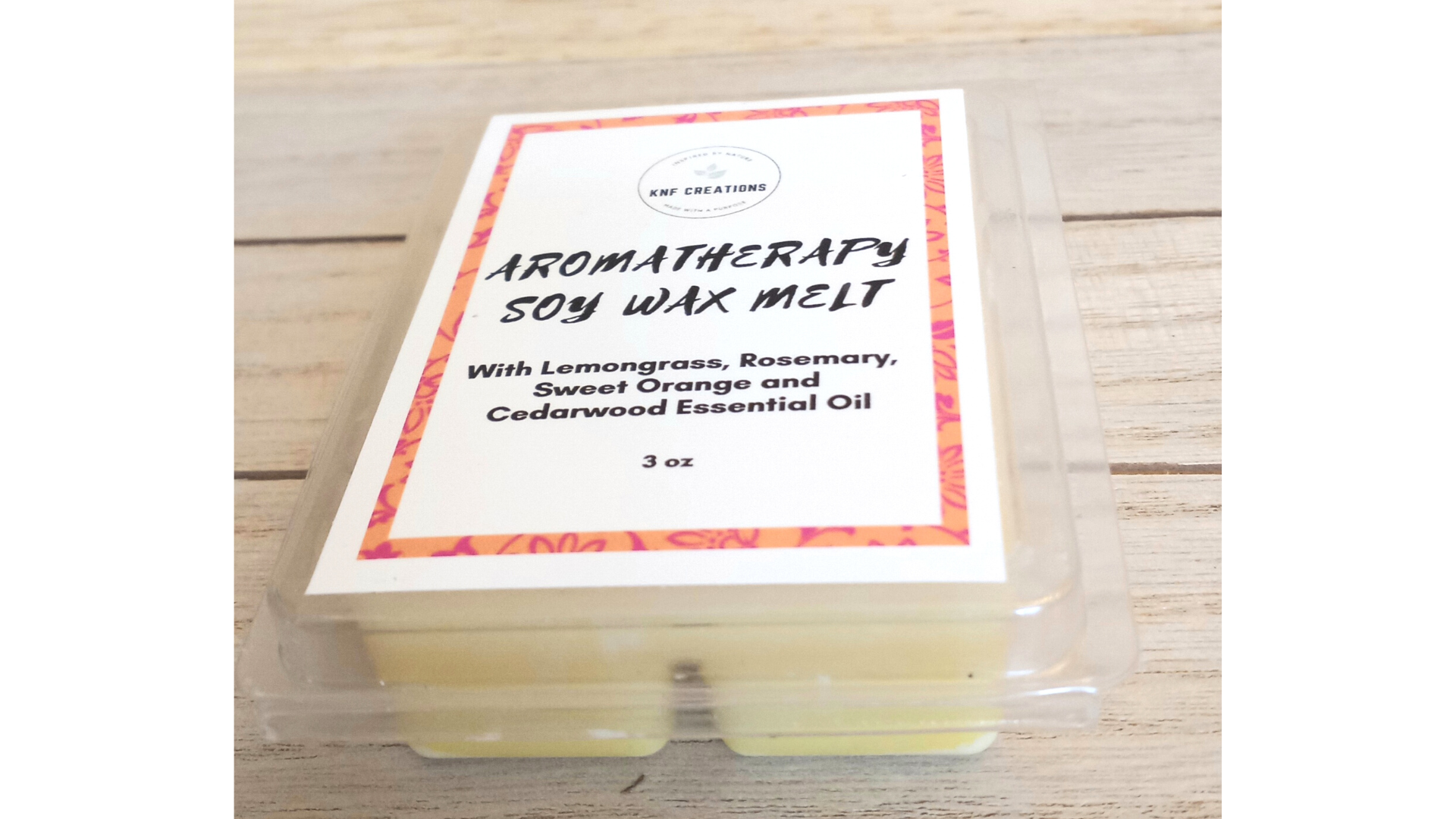 Aromatherapy Wax Melt with Lemongrass & Sweet Orange