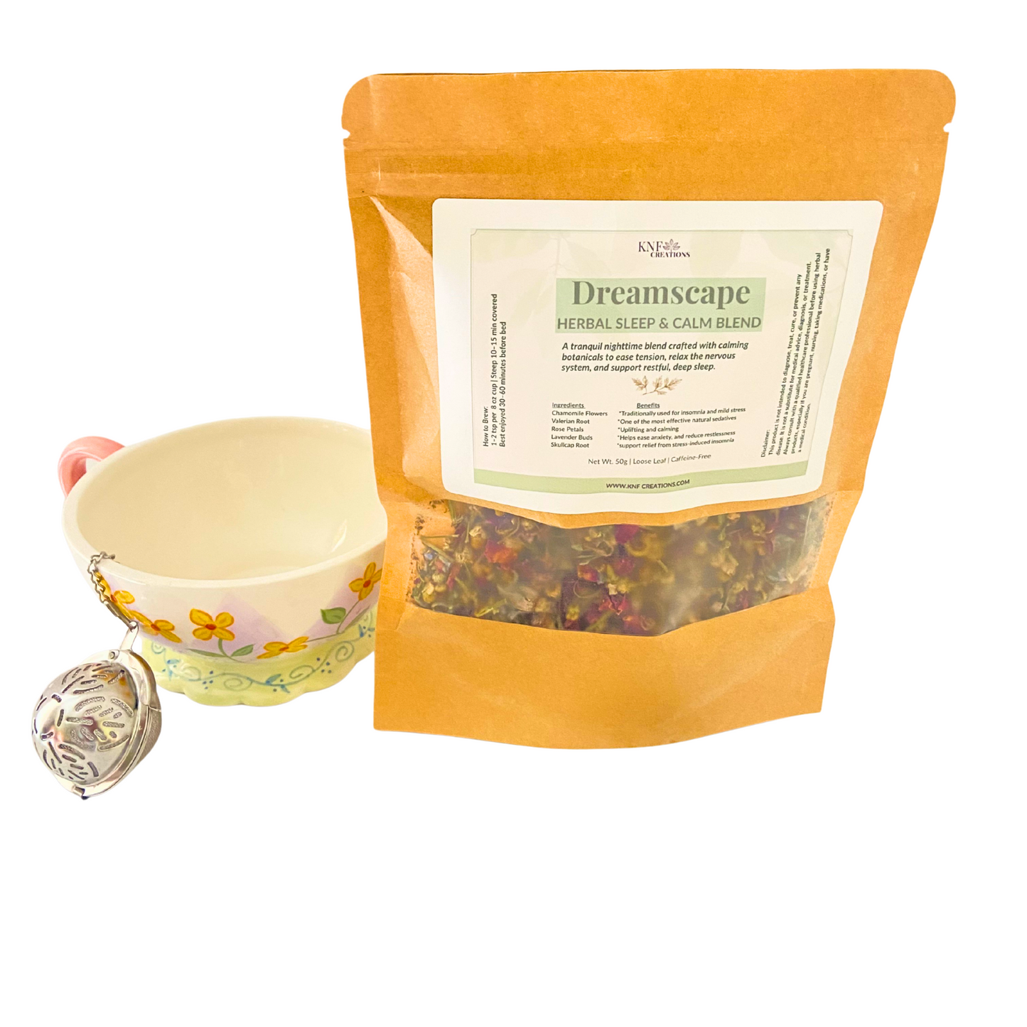 Dreamscape Herbal Sleep & Calm Tea Blend – Restful Nights Naturally
